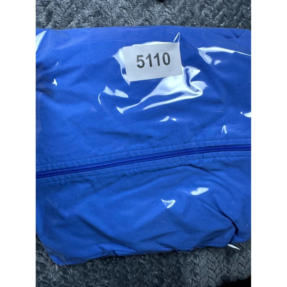 Vintage Adidas Track Jacket Women XL Blue Raglan Sleeve Runner Athletic Full Zip - Picture 7 of 7